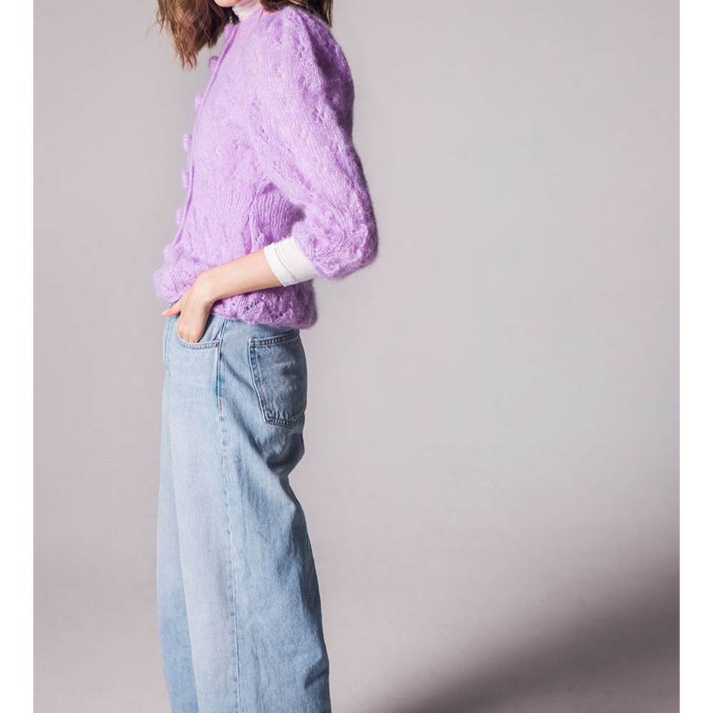 Lavender Maridruna Fiona Handknit Sweater